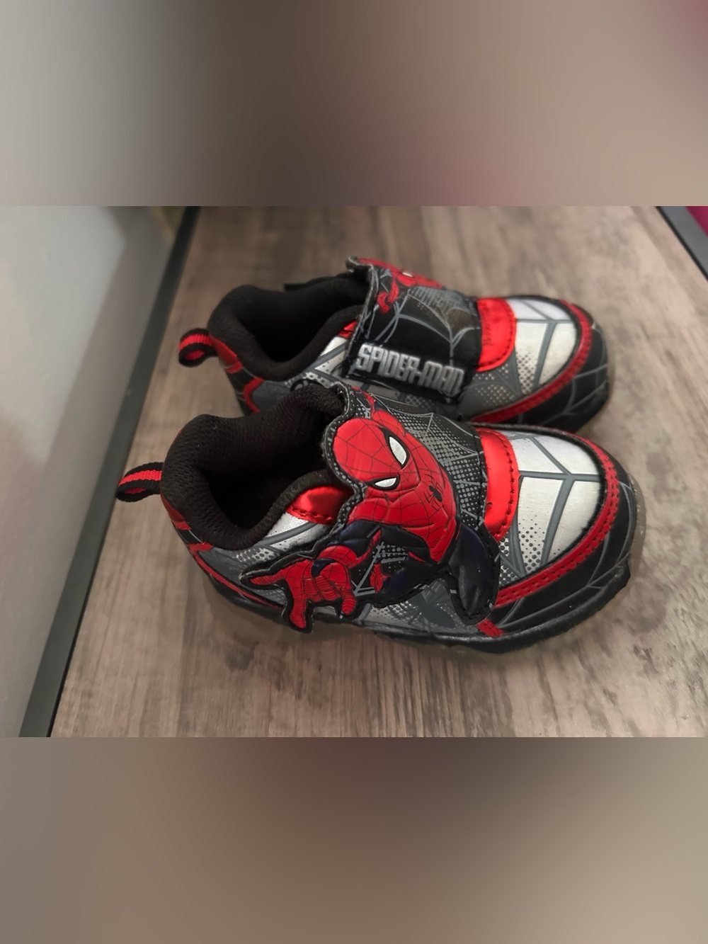 Marvel Spider-Man Red & Black Kids Sneakers